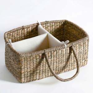 Custom Handmade <b>Paper</b> Rope Diaper Caddy Basket for Baby Nursery Organization and Kids Storage with OEM ODM Service Wholesale - Product Image 1