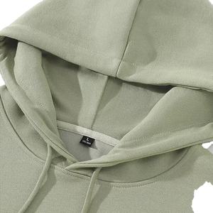 470G-570G algodón de peso pesado nuevo otoño Casual hombres Top Color sólido suéter suelto sudaderas con capucha sudadera de manga larga ropa de hombre - Product Image 4