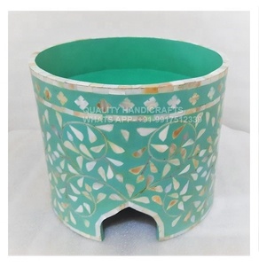 ชุดของขวัญรอมฎอนชุดของขวัญอี๊ด3-Pc ชั้นวางไม้ถูพื้นฝาไม้อะคริลิคฝาไม้แม่มุกสีฟ้าน้ำทะเลได้รับการรับรองคุณภาพสูง - Product Image 3