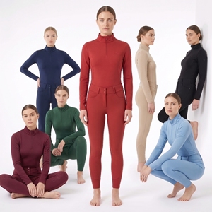 <b>Women</b> Equestrian Breeches Full Seat Silicone Grip High Waist Riding Pants Breathable <b>Stretch</b> Jodhpur <b>Trousers</b> with Pockets - Product Image 3