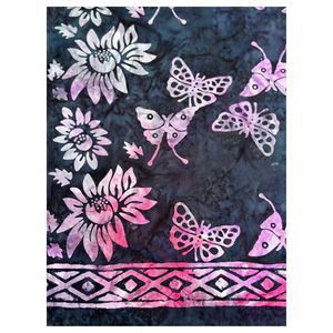 Best Selling Handmade Batik Stamp Sarong Abstract Purple Blue Beachwear Yoga Wrap Export Quality Handmade From Indonesia - Product Image 5