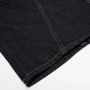 Pantalon en jean coupe bootcut ample et vintage pour homme, style streetwear américain, design plissé, poche brodée, séchage rapide, ODM - Product Image 5