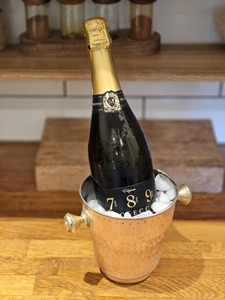 Timeless Gold Hammered Design Ice Tubs For Bars Events And Home <b>Serving</b> Elegant Beverage Cooling Bucket For Guests Entertaining - Product Image 2