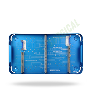 <b>Small</b> Fragment Locking Non Locking Plate Instrument Set Aluminum Sterilization <b>Container</b> Orthopedic Surgical Implant Storage Box - Product Image 5