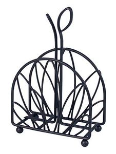 Mesas de Cocina Verticales y Encimeras, Mesa de Comedor y Decoración de Cocina, Elegante Servilletero Vertical Negro - Product Image 6