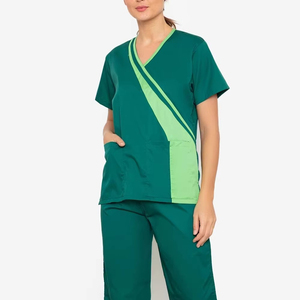Woman Scrub <b>Set</b> Medical Nurse Beauty Salon Work-wear Clinical Scrubs Top <b>Doctor</b> Nursing Suit - Product Image 5