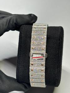 Top Quality Moissanite Round Shape Diamond Watch in <b>Smart</b> Roman Dial for Wedding and Partywear Men's Quartz Watch Available - Product Image 2