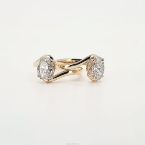 14K Solid Gold Lab Grown Diamond Engagement <b>Ring</b> IGI Certified VVS Clarity D Color Created Solitaire <b>Fine</b> Jewelry For Women - Product Image 5