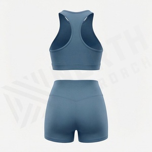 ชุดโยคะผู้หญิง กางเกงขาสั้นรัดรูปยกกระชับก้น กันน้ำ พร้อมคุณสมบัติพิเศษ ชุดออกกำลังกาย ฟิตเนส กีฬา แอคทีฟแวร์ - Product Image 2