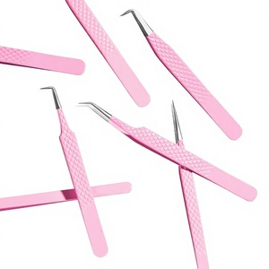 Professional Mink Eyelash Tweezers for Volume Lash Extension Model Number Sustainable Japanese Steel Metal Material - Product Image 1