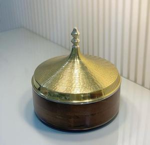 Cacerola de Lujo con Cuentas y Tapa de Cúpula, Calentador de Alimentos Moderno con Aislamiento y Diseño de Cuentas Multicolor, Olla Caliente Premium Hecha a Mano - Product Image 2