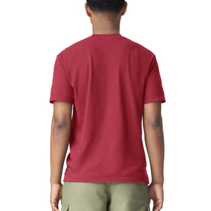 Camiseta de Manga Corta para Hombre, 100% Algodón, 220 GSM, Tejido Grueso, Corte Regular, Cuello Redondo, Impresión de Logotipo de Marca Personalizada, Ecológica - Product Image 2