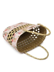 Panier en jonc de mer tressé à la main pour le rangement, panier de rangement artisanal, vente en gros, écologique, fabriqué au Vietnam - Product Image 4