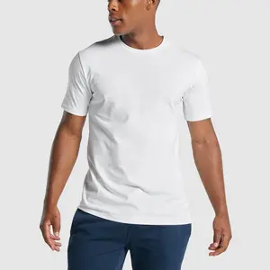 2024夏季新款100% 棉白色实心t恤男士因果t恤男士高品质古典上衣夏季最佳合身