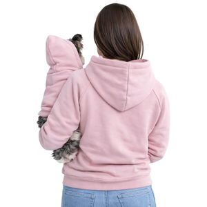 Human Hoodie for Dogs and Owners Matching Set Cozy Stylish Comfortable Hoodie for <b>Pets</b> and Humans Dusty Pink Color - Product Image 2