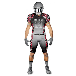 Tenues d'équipe de lycée pour entraînements et matchs, kits de football pour hommes et jeunes, entièrement imprimés par sublimation, uniformes de football américain - Product Image 1