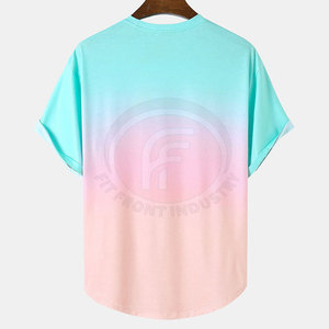 Camiseta Transpirable para Hombre, Diseño Sólido Lavado, Tejido de Punto, 100% Algodón Elástico, Corte Regular, Manga Corta, Ecológica y Cómoda - Product Image 2