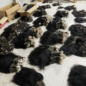 ผมต่อเวียดนามแท้ 100% ไม่ผ่านการแปรรูป สีดำธรรมชาติ เนื้อผมตรงเรียบลื่น แบบเย็บสองชั้น คุณภาพเรมี่ จัดเรียงเกล็ดผม - Product Image 3