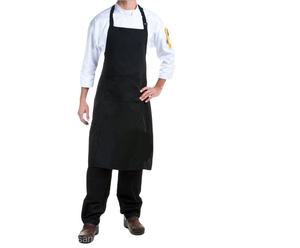 Customizable <b>Aprons</b> Black Knee Length Kitchen <b>Apron</b> Wholesale in India - Product Image 1