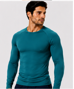 Camiseta Interior Transpirable para Hombre, Uniforme Médico de Manga Larga, Antitranspirante, de Secado Rápido, Corte Ajustado - Product Image 6