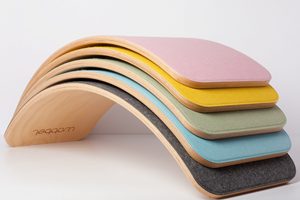 Planche d'équilibre en bois pour enfants Protection de l'environnement construire coussin d'équilibre tout-petits enfants adultes bébé jouets 0-12 mois accessoires - Product Image 6