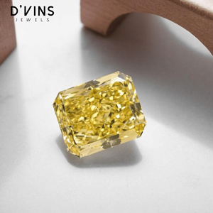 Bague de fiançailles D'vins Jewels avec diamant de laboratoire fantaisie couleur claire, taille poire ovale, prix d'usine, modèle DJ456 - Product Image 4