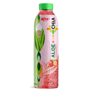 Passion Fruit Flavor Aloe Vera Juice Drink With Pulp 500ml Pet Bottle Packing Rita Brand Premium Fruit <b>Beverage</b> Liquid Refresh - Product Image 3