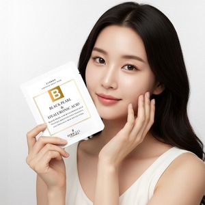 [ROOICELL] Mascarilla Facial Coreana para el Cuidado de la Piel, 25 ml, 10 Unidades, Hidratante, Eterno Black Pearl y Ácido Hialurónico - Product Image 4