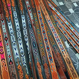 Cinturón de cuero de alta calidad Cinturón de vaquera con cesta Herramientas manuales onduladas Rodeo Personalización internacional disponible - Product Image 4