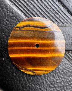 Tiger Eye Stone <b>Watch</b> Dial Flat Round Disc Natural Gemstone Loose <b>Watch</b> Making Stone Dials - Product Image 1