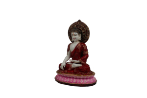Nirmala Handicrafts - Estatua de Buda Tradicional Hecha a Mano en Resina con Base de Loto |   Figura de Meditación para Decoración del Hogar y Espacios Espirituales - Product Image 5