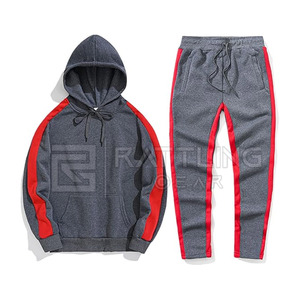 Vente chaude à la mode Slim Fit hommes survêtement vêtements d'entraînement confortable fermeture éclair hommes survêtement - Product Image 2