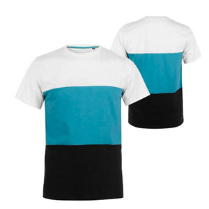 Camiseta de hombre de manga corta con hombros anchos, corte regular, diseño de cuello redondo, impresión de logotipo personalizado, 100% algodón, 220g. - Product Image 1
