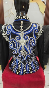 Black Gold Rhinestone Embroidered Women's <b>Handbag</b> with Long Sleeve Design 100% <b>Genuine</b> <b>Leather</b> Glass Beaded Trim - Product Image 4