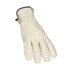 Top Cowhide Grain Leather Unlined Cotton Cuff <b>Drivers</b> <b>Gloves</b> High Performance Work Protection Abrasion Resistant Durable <b>Gloves</b> - Product Image 5