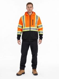 Pantalon de travail unisexe personnalisé certifié CE, respirant, en mélange de coton, résistant à l'usure, avec entrejambe renforcé et réfléchissant, détecteur de métal - Product Image 2