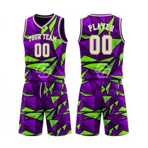 Maillot de basketball unisexe personnalisé de haute qualité, respirant, col en V, sans manches, avec impression par sublimation sur sergé, pour équipe - Product Image 3