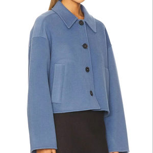 High Quality Customizable Women's <b>Men's</b> Casual Sherpa <b>Winter</b> <b>Jacket</b> Stand Collar button Closure <b>Waterproof</b> Windproof 100% Cotton - Product Image 3