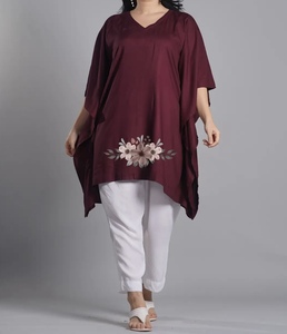 Festive Wear Designer <b>Kaftan</b> For Women Handmade Western Ladies Ethnic Set Batwing Sleeves Loose Fit <b>Kaftan</b> Party Festival Wear - Product Image 2