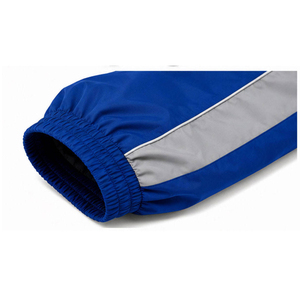 Ensemble de survêtement pour homme, bleu gris, à blocs de couleur, respirant, imprimé, imperméable, sportif, hiver, pantalon long et veste - Product Image 3