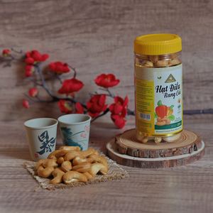 Noix de cajou bio premium torréfiées décortiquées de qualité W180, origine Vietnam, boîte de 220g, 99% noix de cajou, 1% sel, prêtes à l'emploi, directement de l'usine - Product Image 2