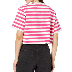 Camisetas Casuales de Mujer 2026, 100% Algodón, Cuello Redondo, Estampado a Cuadros, Corte Regular, Ecológicas, Transpirables, de Secado Rápido, Estilo Urbano - Product Image 4