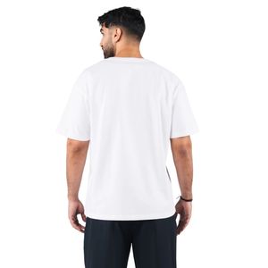Men's <b>White</b> Oversized Graphic T Shirt Premium Cotton Crew Neck Relaxed Fit Casual Streetwear Fashion Summer Lifestyle Tee - Product Image 6