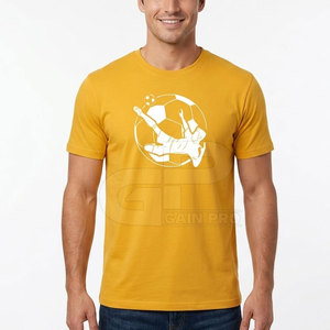Camiseta de Fútbol de Algodón Premium con Efecto Desgastado, Manga Corta, Material Cómodo, Ajuste Perfecto para Deportes y Atuendos Casuales - Product Image 3