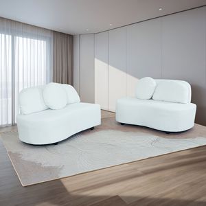 โซฟาผ้ากำมะหยี่สีเบจปี 2021 ด้านซ้ายสำหรับห้องนั่งเล่นของคุณ - Product Image 2