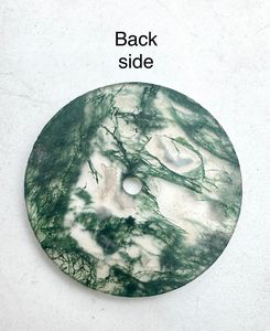 หน้าปัดนาฬิกา A K Gems Natural Mossagate สีขาวทรงแบน ขนาด 31.50 มม. รูปทรงกลม หนา 0.60 มม. ขัดเงาด้านเดียว (อัญมณีและหิน) - Product Image 5