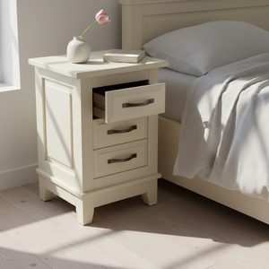 Mesa de Centro Moderna y Resistente con 3 Cajones, Madera de Caucho y MDF para Muebles de Sala - Product Image 2