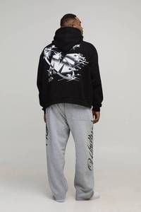 Pantalons de jogging pour hommes avec impression DTF de qualité supérieure, logo personnalisé, en molleton de coton, respirants, tissu de haute qualité, fabrication OEM et ODM - Product Image 2