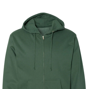Custom Men's Winter Full <b>Zip</b> <b>Hooded</b> Sweatshirt Cotton Blend Fleece Digital Casual Wear Custom Logo OEM ODM Apparel Export - Product Image 3
