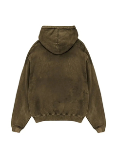 Breathable Acid Washed Hoodies for Man Breathable French Terry Hooded Streetwear Vintage Oversized Wash Drop Shoulder Hoodie - Product Image 5